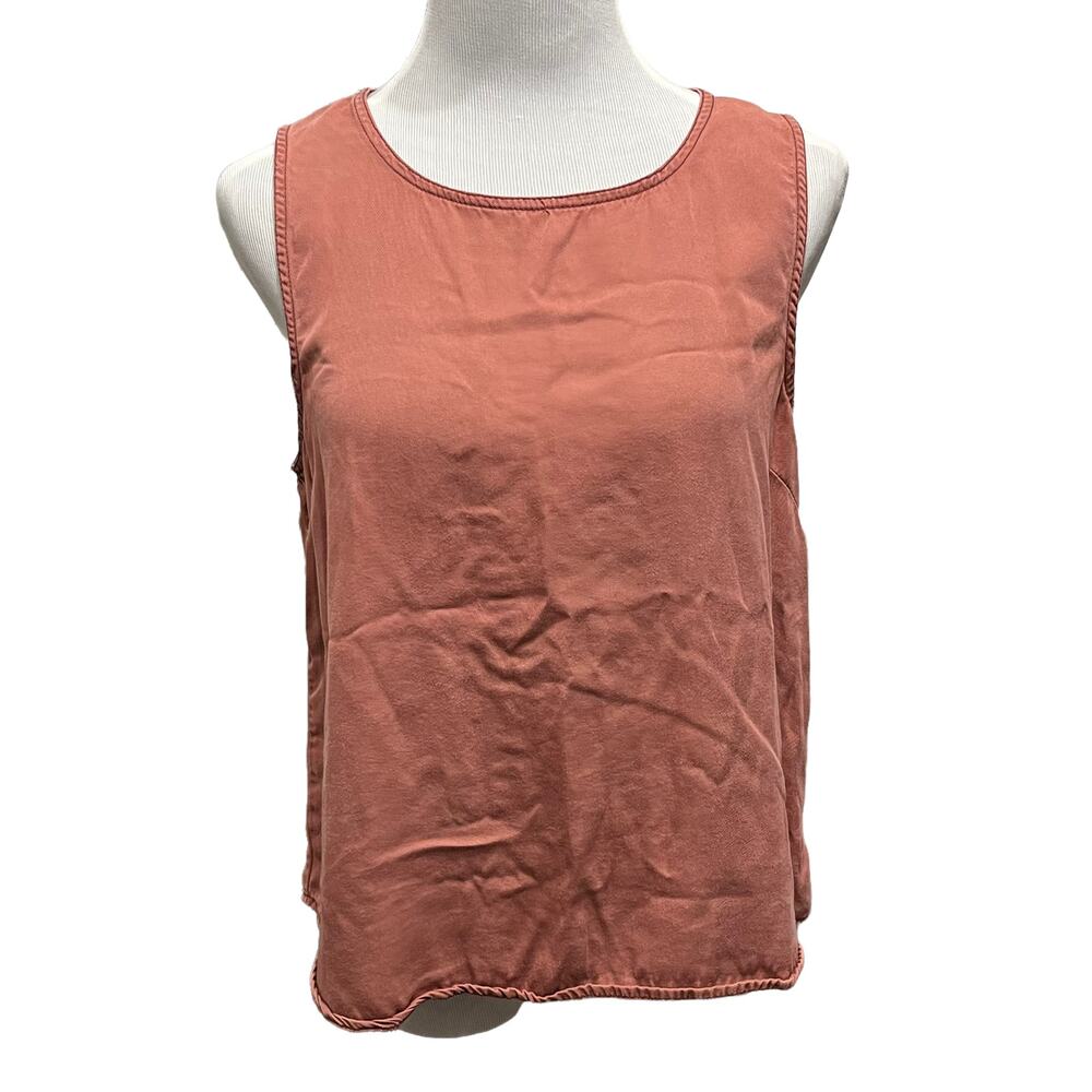 C&C California Women's Button Up Back Sleeveless Loose Blouse Top SIZE Large